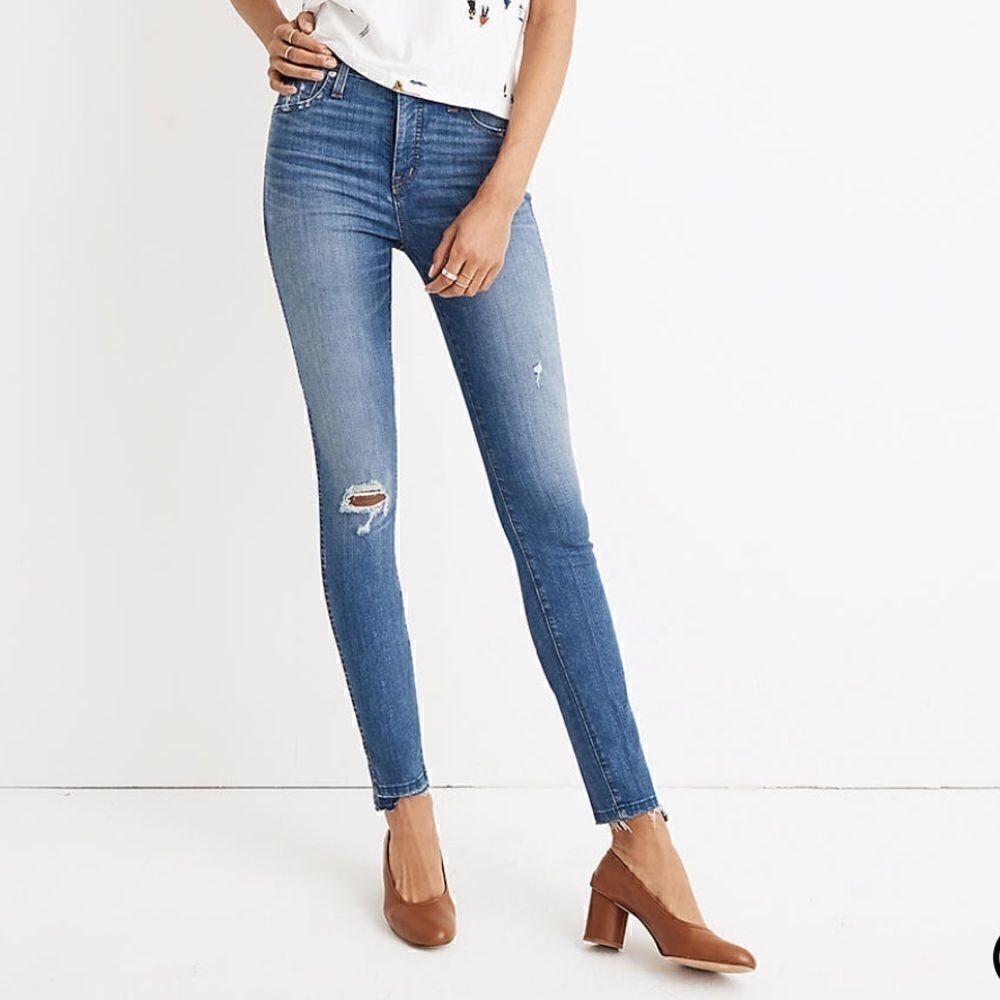 Madewell | 10” High-Rise Skinny Jean Drop Step Hem